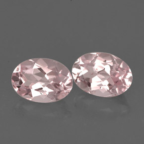 Gemas de morganita rosa natural de  ct, corte óvalo, VVS