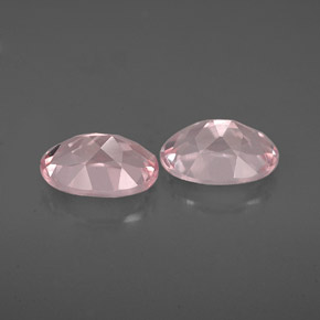 Gemas de morganita rosa natural de  ct, corte óvalo, IF
