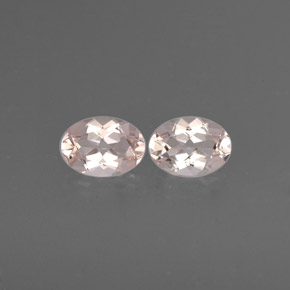 Gemas de morganita rosa natural de  ct, corte óvalo, VVS