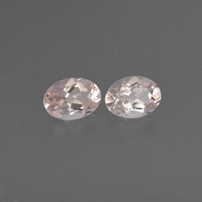 Gemas de morganita rosa natural de  ct, corte óvalo, VVS