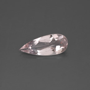 Morganita rosa natural de 0,65 ct, en forma de pera, VS