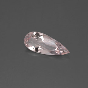 Morganita rosa natural de 0,65 ct, en forma de pera, VS
