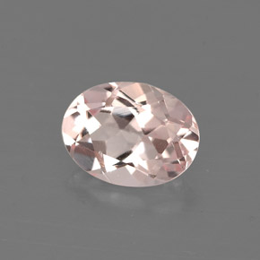 Morganita Rosado claro natural de 1.14 ct, Corte Óvalo, VVS-VS