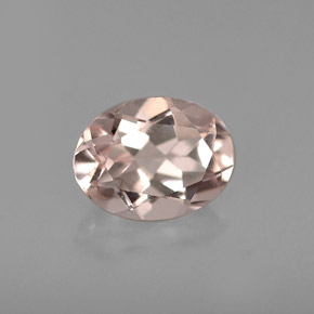 Morganita rosa natural de 1,12 ct, corte óvalo, VVS
