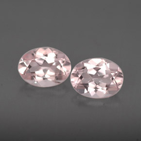 Gemas de morganita rosa natural de  ct, corte óvalo, VVS-VS