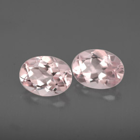 Gemas de morganita rosa natural de  ct, corte óvalo, VVS-VS