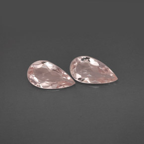 Gemas de morganita rosa natural de  ct, en forma de pera, VVS