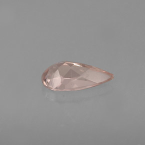 Morganita rosa natural de 0,57 ct, en forma de pera, VVS-VS