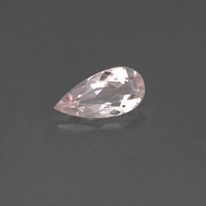 Morganita Rosado claro natural de 0.59 ct, En forma de pera, VVS-VS