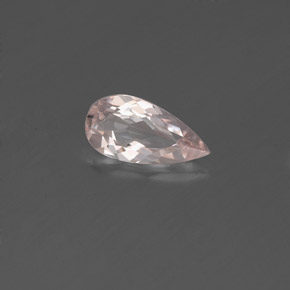 Morganita Rosado claro natural de 0.59 ct, En forma de pera, VVS-VS