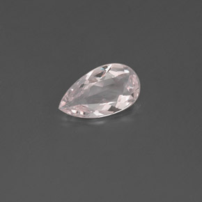 Morganita rosa natural de 0,45 ct, en forma de pera, VVS-VS