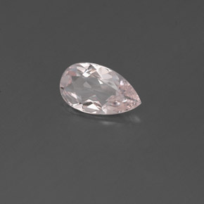 Morganita rosa natural de 0,45 ct, en forma de pera, VVS-VS