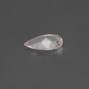 Morganita rosa natural de 0,45 ct, en forma de pera, VVS-VS