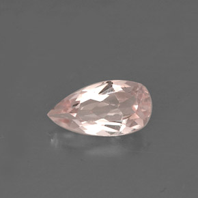 Morganita rosa natural de 0,62 ct, en forma de pera, VVS