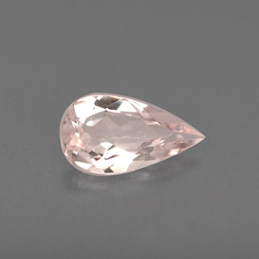Morganita Rosado claro natural de 0.47 ct, En forma de pera, VVS