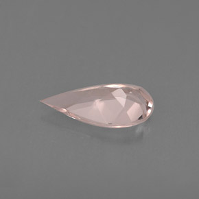 Morganita Rosado claro natural de 0.47 ct, En forma de pera, VVS
