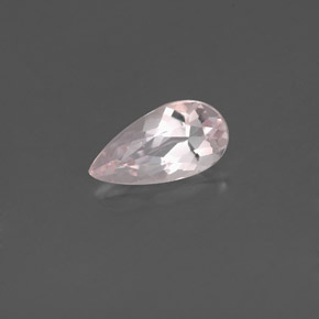 Morganita rosa natural de 0,63 ct, en forma de pera, VVS-VS
