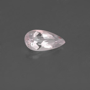 Morganita rosa natural de 0,63 ct, en forma de pera, VVS-VS