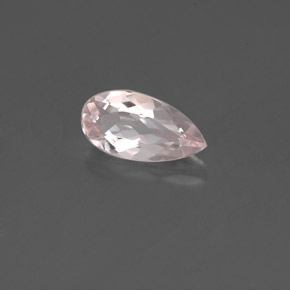 Morganita rosa natural de 0,66 ct, en forma de pera, VVS