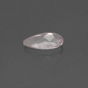 Morganita rosa natural de 0,66 ct, en forma de pera, VVS