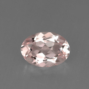 Morganita rosa natural de 0,67 ct, corte óvalo, VVS
