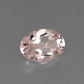 Morganita rosa natural de 0,67 ct, corte óvalo, VVS