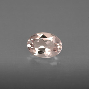 Morganita Rosado claro natural de 0.72 ct, Corte Óvalo, IF