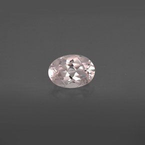 Morganita rosa natural de 0,75 ct, corte óvalo, VVS