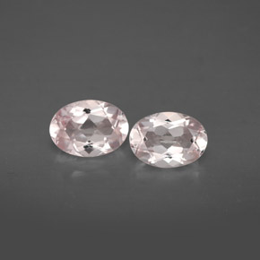 Gemas de morganita rosa natural de  ct, corte óvalo, VVS-VS