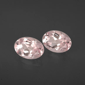 Gemas de morganita rosa natural de  ct, corte óvalo, VVS-VS