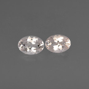 Gemas de morganita rosa natural de  ct, corte óvalo, VVS-VS