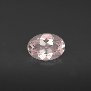 Morganita rosa natural de 0,66 ct, corte óvalo, VVS