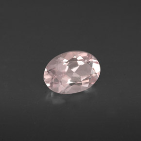 Morganita rosa natural de 0,66 ct, corte óvalo, VVS