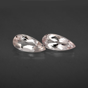 Gemas de morganita rosa natural de  ct, en forma de pera, VVS