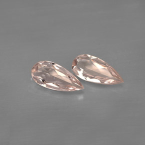 Gemas de morganita rosa natural de  ct, en forma de pera, VVS