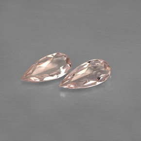 Gemas de morganita rosa natural de  ct, en forma de pera, VVS