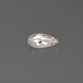 Morganita rosa natural de 0,76 ct, en forma de pera, VVS