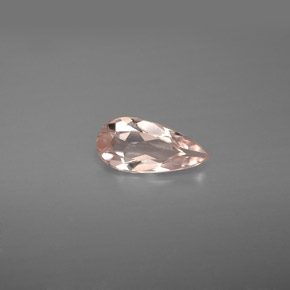 Morganita rosa natural de 0,59 ct, en forma de pera, VVS