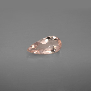 Morganita rosa natural de 0,59 ct, en forma de pera, VVS
