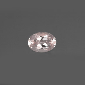 Morganita rosa natural de 0,76 ct, corte óvalo, VVS