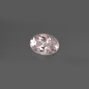 Morganita rosa natural de 0,76 ct, corte óvalo, VVS