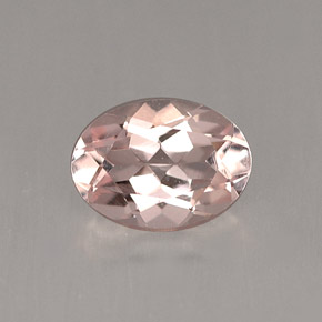 Morganita rosa natural de 0,71 ct, corte óvalo, VVS-VS