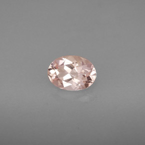 Morganita rosa natural de 0,76 ct, corte óvalo, VVS-VS