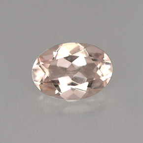 Morganita rosa natural de 0,71 ct, corte óvalo, VVS-VS