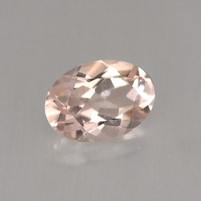 Morganita rosa natural de 0,71 ct, corte óvalo, VVS-VS