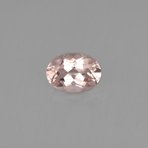 Morganita rosa natural de 0,73 ct, corte óvalo, VVS-VS