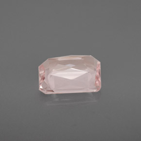 Morganita rosa natural de 2,18 ct, corte esmeralda, VVS-VS