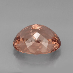 Morganita Salmón natural de 21.91 ct, Corte Óvalo, VVS-VS