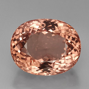 Morganita Salmón natural de 38.50 ct, Corte Óvalo, VVS