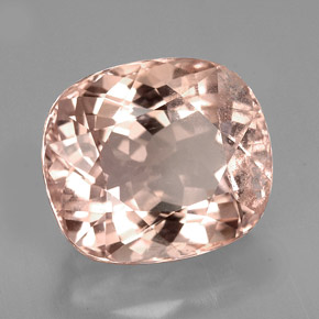 Morganita rosa natural de 7,50 ct, corte cojín, VS-SI